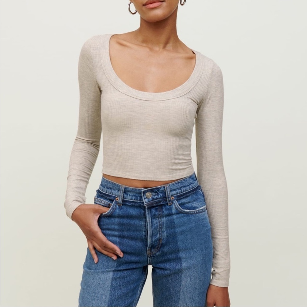 Reformation Paige knit top
